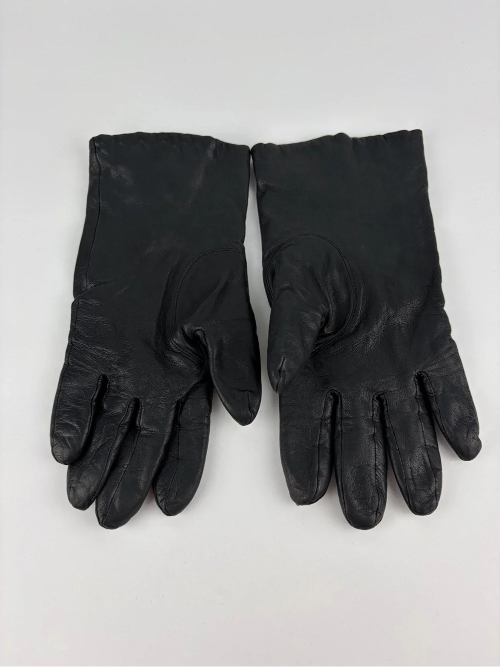 Aris 100% Cashmere Lined Leather Hand Gloves Black 8